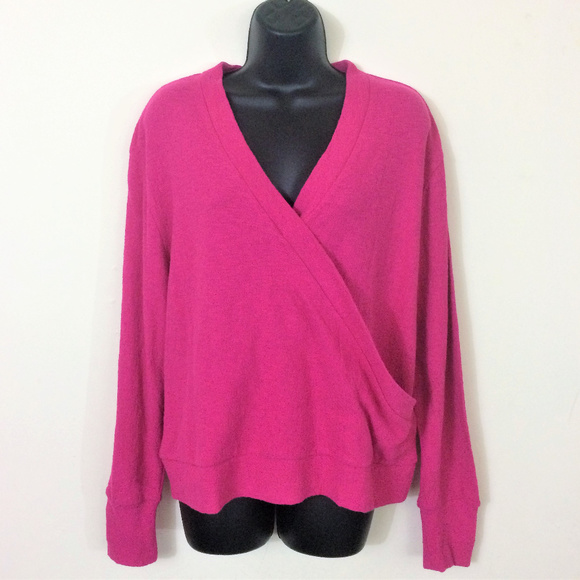 J. Crew Tops - 💖 50% OFF J. Crew Faux Wrap Textured Crepe Top L